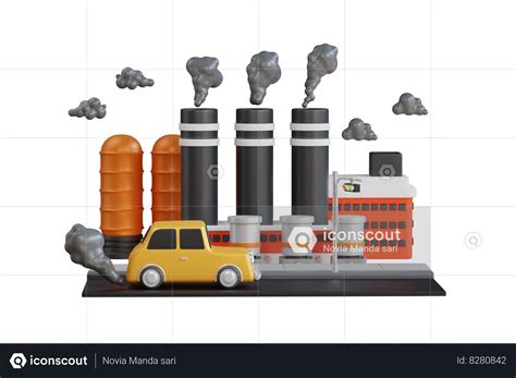 Air Pollution 3D Illustration download in PNG, OBJ or Blend format