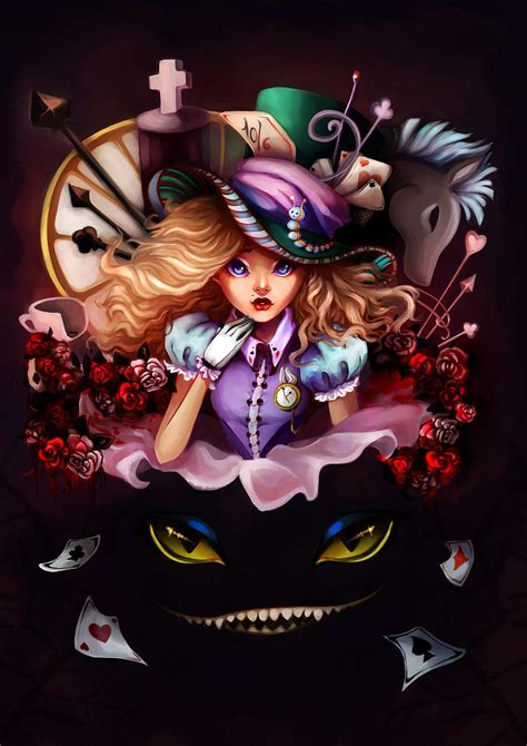 Illustration: Alice in Wonderland by Limoniqa on DeviantArt