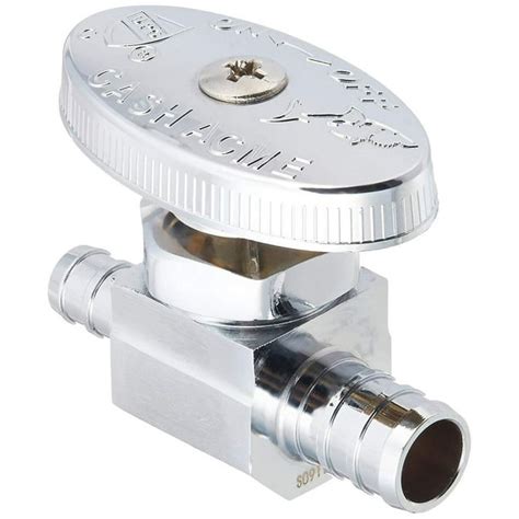 SharkBite 23062LF PEX Straight Shut Off Valve for Faucet or Toilet ...