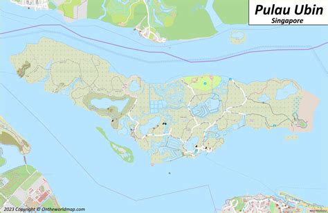 Detailed Map of Pulau Ubin | Singapore - Ontheworldmap.com