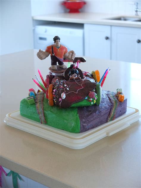 Wreck it Ralph Vanellope car cake. Had so much fun planning this. and ...