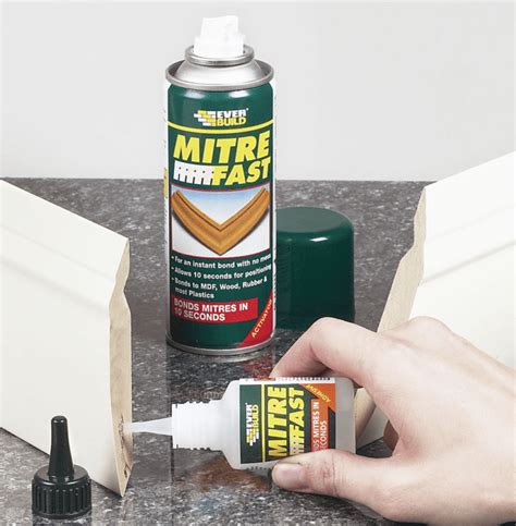 Instant bond for mitre joints with Mitre Fast - Glue Sticks, Guns, Dots ...