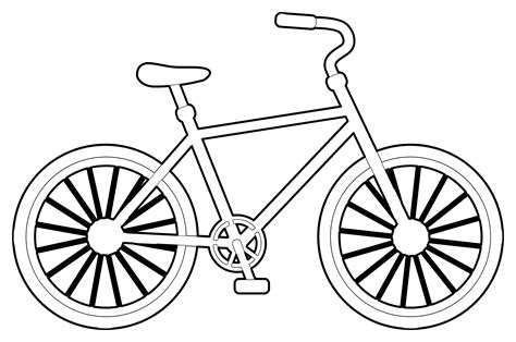 Bicycle coloring pages to download and print for free