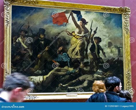 The Louvre - Eugene Delacroix Liberty Leading the People Editorial ...