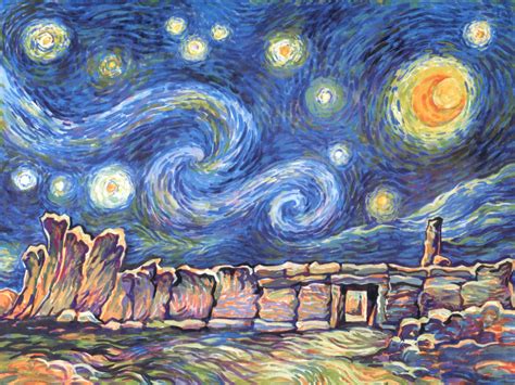 Van Gogh Starry Night Wallpaper | Wallpapers Collections: Van Goghs ...