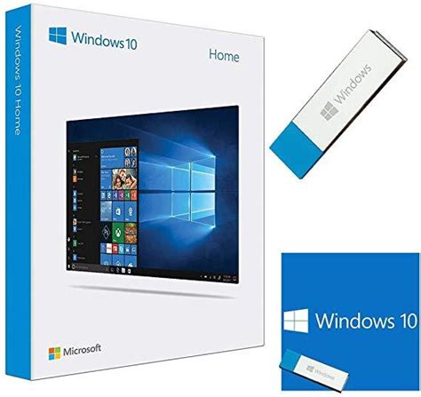 Microsoft Windows 10 Home 32/64bit Retail USB Flash Drive (HAJ-00055 ...