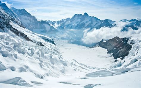 Snowy mountains [12] wallpaper - Nature wallpapers - #33466