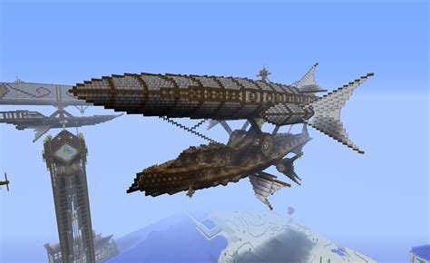 Minecraft Steampunk Airship by CW390 on DeviantArt