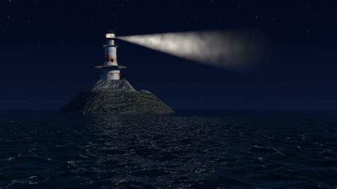 Free photo: Lighthouse at Night - Lighthouse, Night, Sky - Free ...