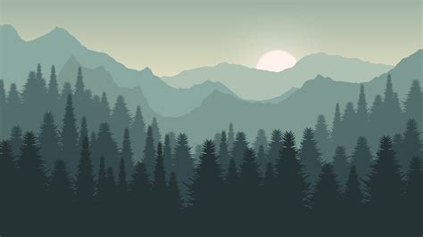 HD Forest Illustration Wallpapers - Wallpaper Cave