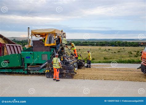 Construction of New Road and Transport Interchange. Work on Reinforced ...