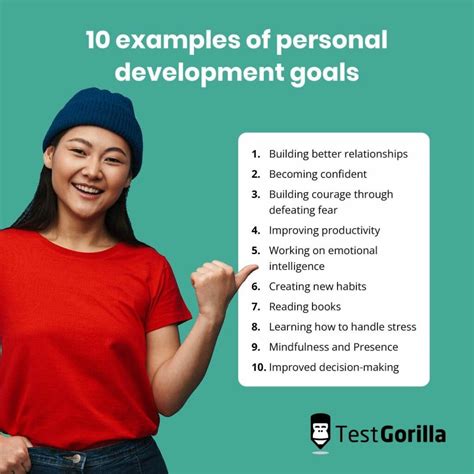 10 examples of personal development goals - TG