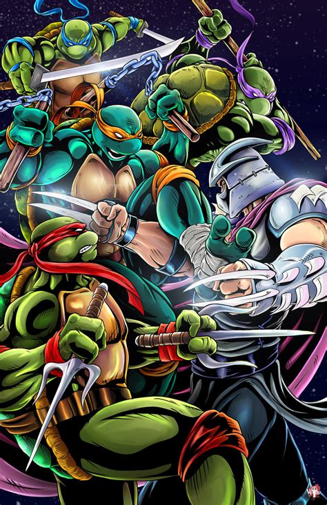 Teenage Mutant Ninja Turtles - Turtles vs Shredder by WiL-Woods on ...