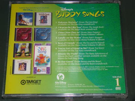 Walt Disney Records Disney's Buddy Songs and 50 similar items