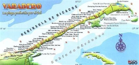 Varadero Map | Varadero cuba resorts, Varadero, Varadero cuba