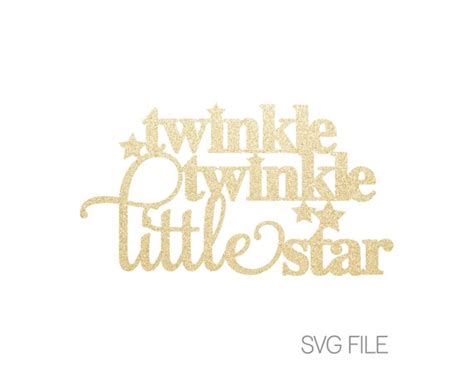 Twinkle Twinkle Little Star SVG File Gender Reveal Baby - Etsy ...