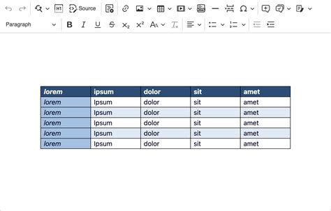 Advanced table formatting - Import from Word | CKEditor Cloud Services ...