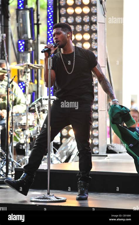 Usher on stage for NBC Today Show Concert with Usher, Rockefeller Plaza ...