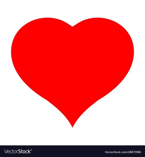 Red heart Royalty Free Vector Image - VectorStock