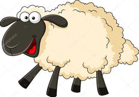 Smiling sheep cartoon | Smiling sheep cartoon — Stock Vector © tigatelu ...