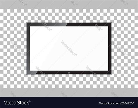 Tv icon in flat style isolated Royalty Free Vector Image