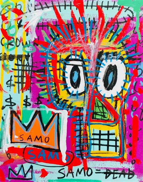 Jean Michel Basquiat Painting Original Samo Graffiti King | Graffiti ...