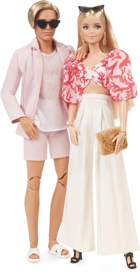 Barbie and Ken Doll Two-Pack, Resort-Wear Fashions Set with Clothing ...