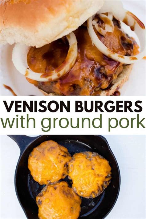 Best Venison Burger Recipe With Cheesy Cheddar - Cast Iron Skillet Cooking