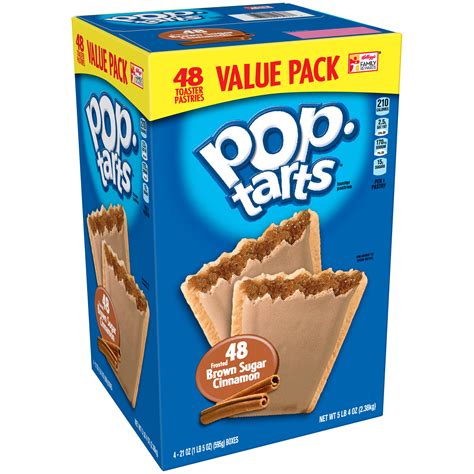 Pop-Tarts Frosted Brown Sugar Cinnamon, 48 Toaster Pastries - Walmart ...