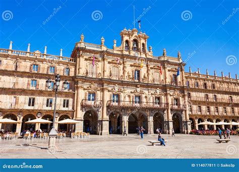 Plaza Mayor Main Square in Salamanca, Spain Editorial Photo - Image of ...