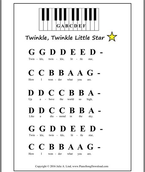 Free Printable Piano Sheet Music For Beginners With Letters