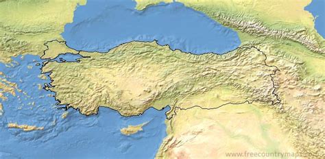 Outline maps of Turkey : Vector and gif map for YouTube