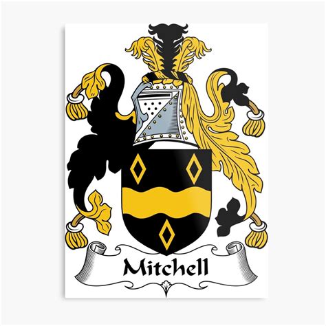 "Mitchell Coat of Arms / Mitchell Family Crest" Metal Print by ...