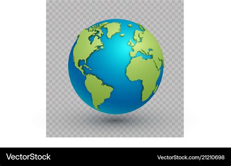 3d world map globe Royalty Free Vector Image - VectorStock