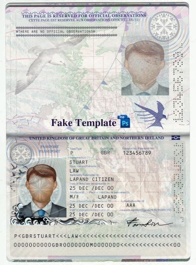 Passport Template Photoshop Free - FREE PRINTABLE TEMPLATES