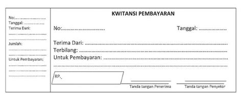 Format Kwitansi Excel yang Bisa Diedit - Caraseru.com