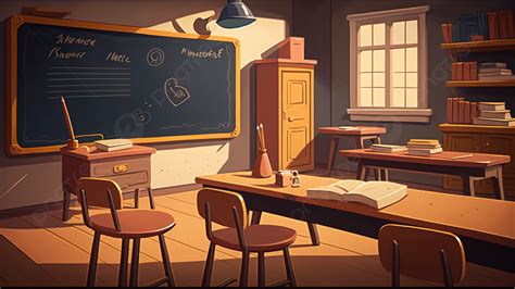 Classroom School Cartoon Background, Wallpaper, Classroom, Cartoon ...