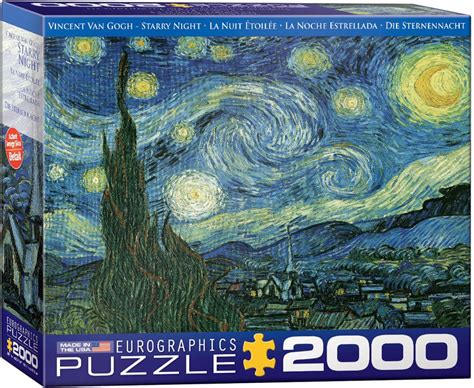 Vincent Van Gogh Starry Night Puzzle | Hard Jigsaw Puzzles You Can Buy ...