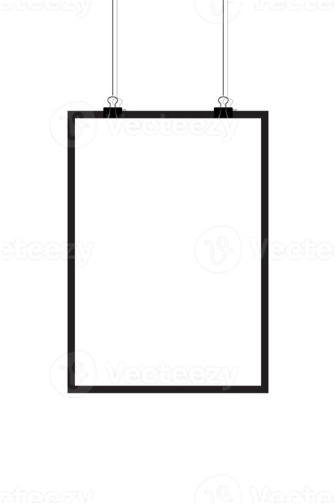 Mockups hanging on the wall. Poster mockup with white frame. Realistic ...