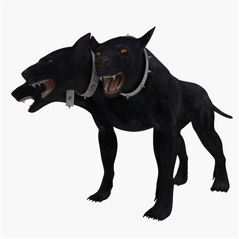 three-headed dog cerberus 3d max