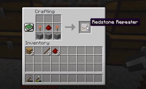 How To Make A Redstone Repeater: Minecraft Recipe