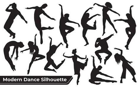 Collection of Modern Dance Silhouettes Graphic by adopik · Creative Fabrica