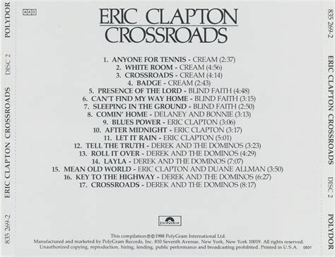 Eric Clapton Album Crossroads