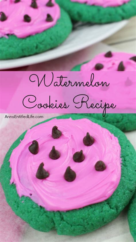 Watermelon Cookies Recipe