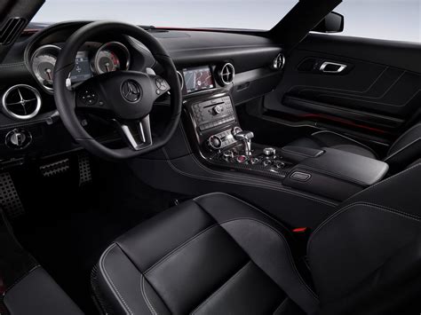 The interior of the Mercedes-Benz SLS AMG