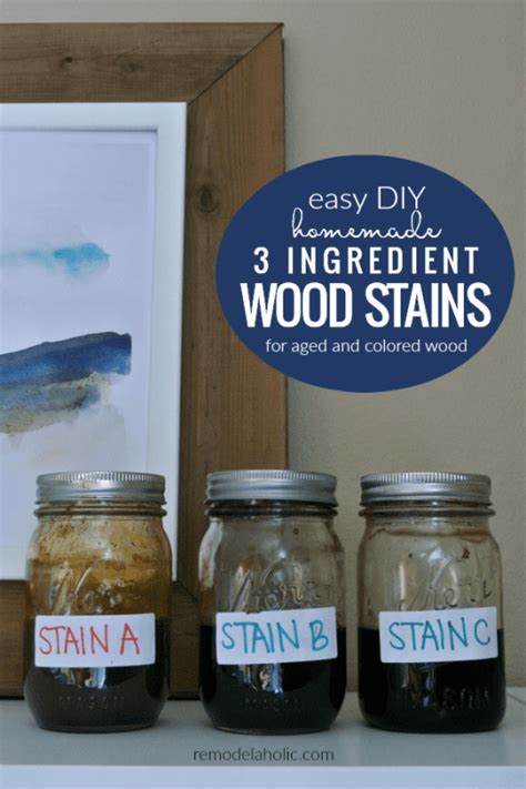 How to Make Homemade DIY Wood Stain | Remodelaholic