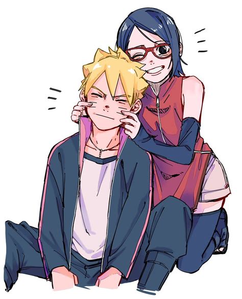 Borusara Boruto X Sarada Sarada Uchiha Mago Anime Naruto Uzumaki Hot ...