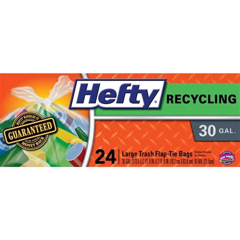 Hefty 24-Count 30-Gallon Clear Recycling Trash Bags at Lowes.com