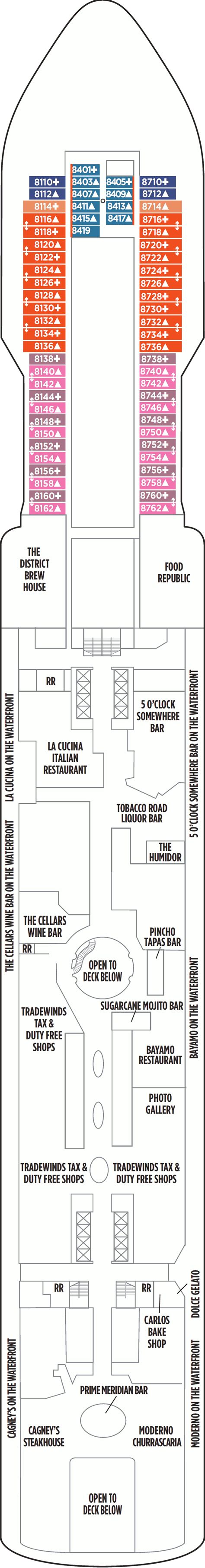 Norwegian Escape Deck Plans