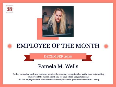 Create Employee Of The Month Certificate - werohmedia